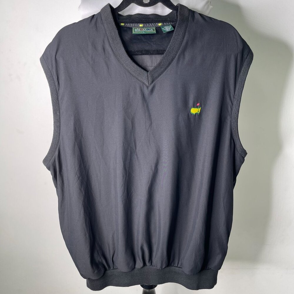 Masters Collection Men's Black V-Neck Golf Vest Size Large